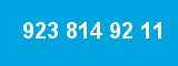 923 814 92 11